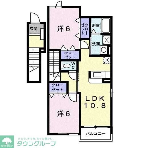 ヴィラ・プロヴァンスAの物件間取画像