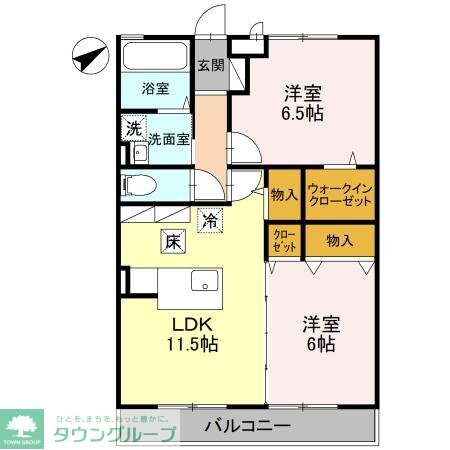 ベルデュール壱番館の物件間取画像