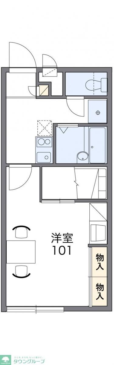 レオパレスセントラル壱番館の物件間取画像
