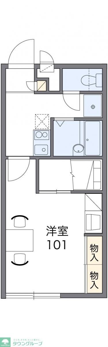 レオパレスマエヤの物件間取画像