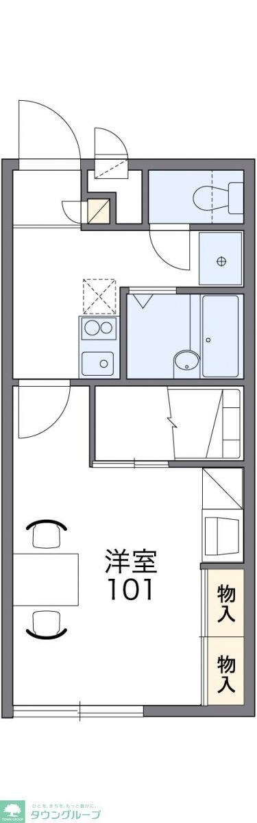 レオパレスFUKUWAの物件間取画像