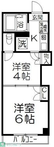 レジデンスカープ大宮の物件間取画像