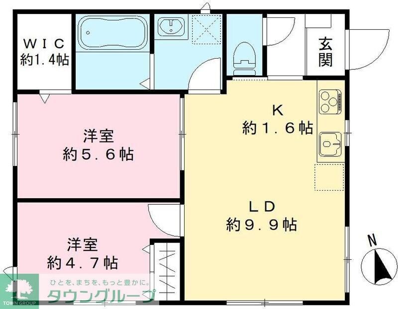 羽生市中央4丁目戸建 B棟の物件間取画像