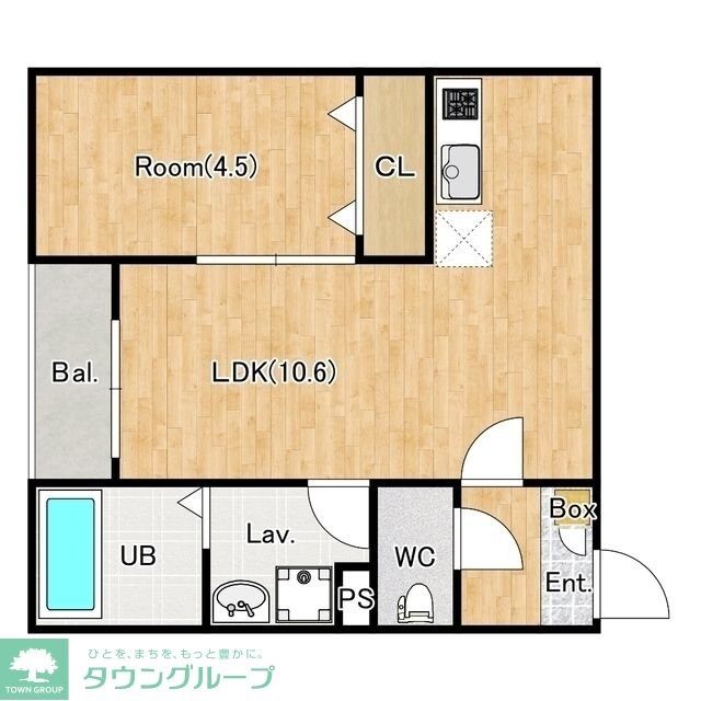 ジーメゾン東宮原の物件間取画像