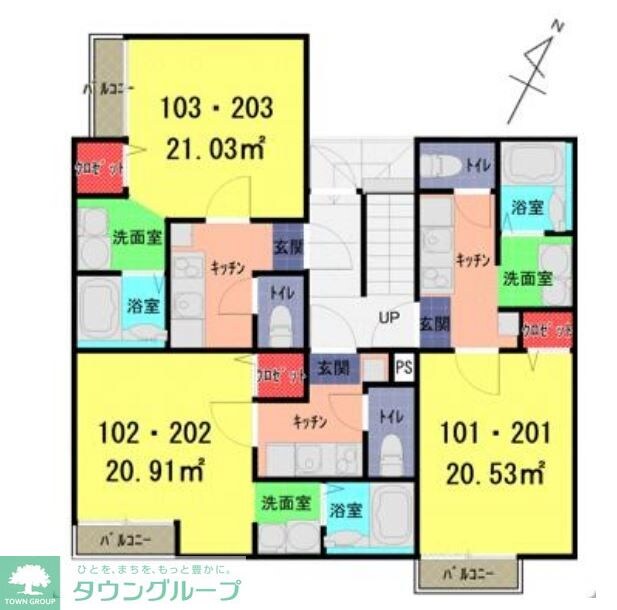 イースタンスカイ大和田の物件間取画像