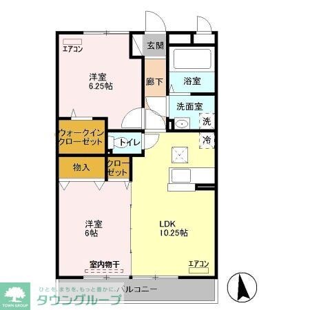 Tスクエア 2番館の物件間取画像