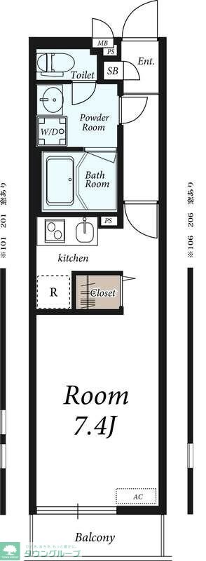 リブリ・ASAYAの物件間取画像