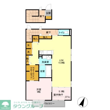 エーデルハイム Dの物件間取画像