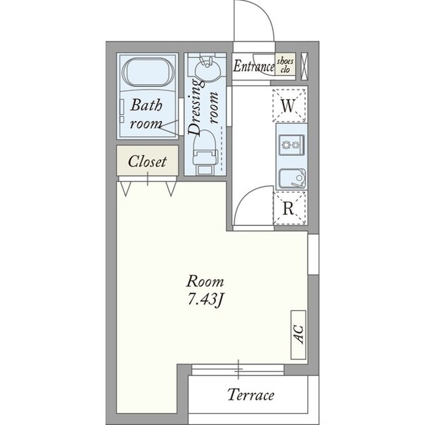 モナーク越谷の物件間取画像