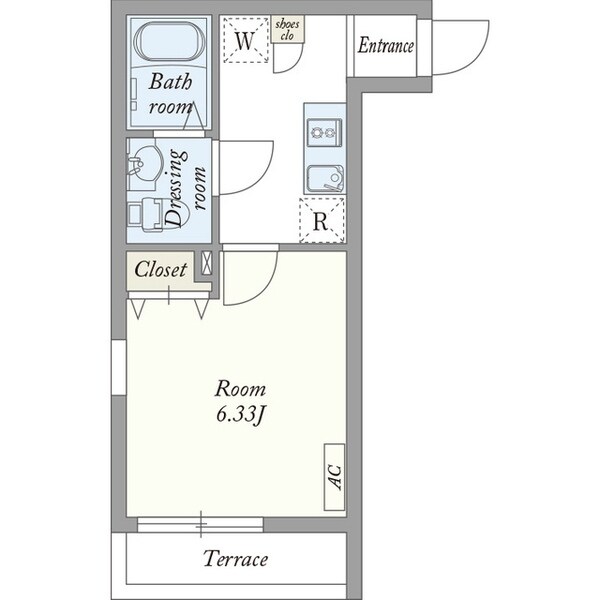モナーク越谷の物件間取画像