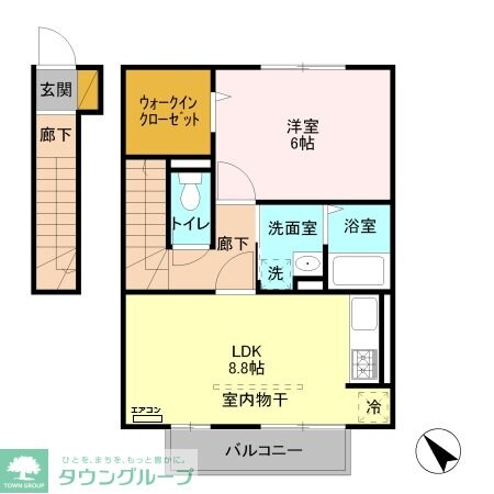 プレジールの物件間取画像