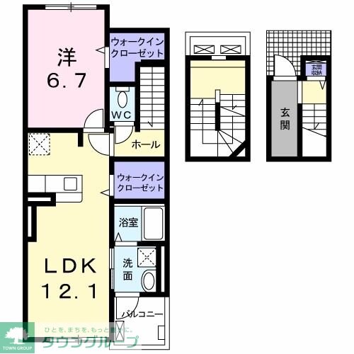 ハレレア59の物件間取画像