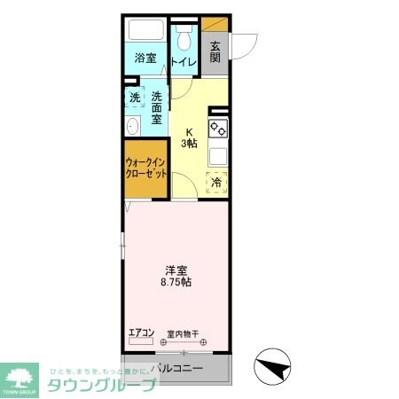 メルヴェーユ八潮中央Aの物件間取画像