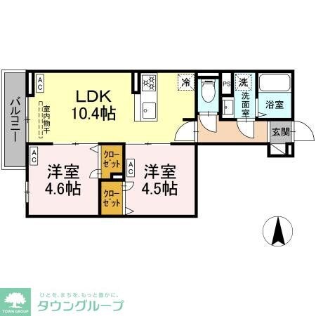 セレスティア南花畑IIIの物件間取画像