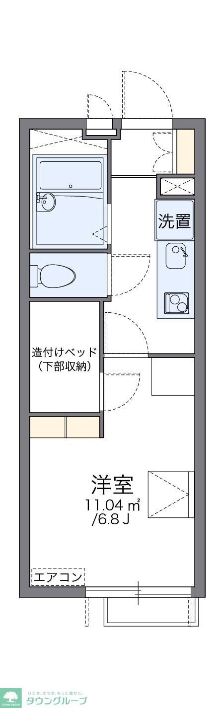 レオパレスアウラの物件間取画像