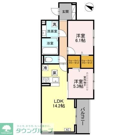 (仮)D-ROOM八幡町の物件間取画像