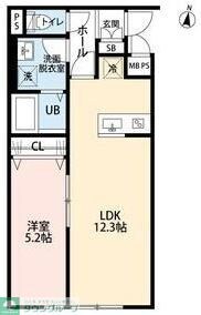リーブルファイン八潮大曽根の物件間取画像