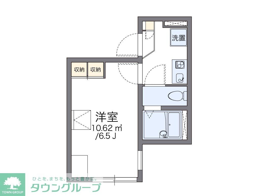 レオパレスシングルフラット梅田の物件間取画像