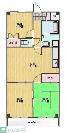 メゾントミタの物件間取画像