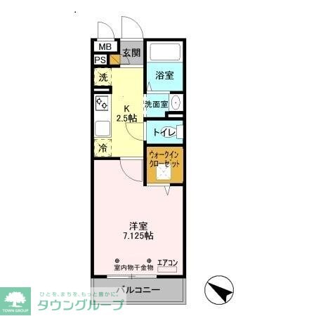 グランドソレイユBabaの物件間取画像