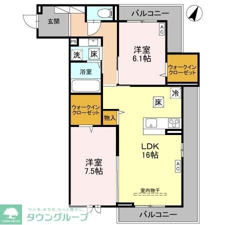 センカIIIの物件間取画像