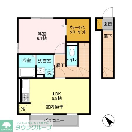 プレジールの物件間取画像