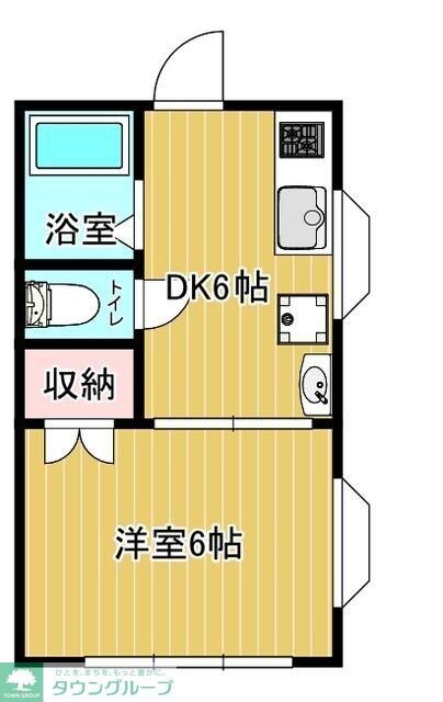都コーポの物件間取画像