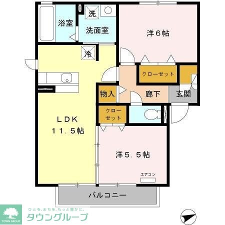ヴィラ ルミエール Aの物件間取画像