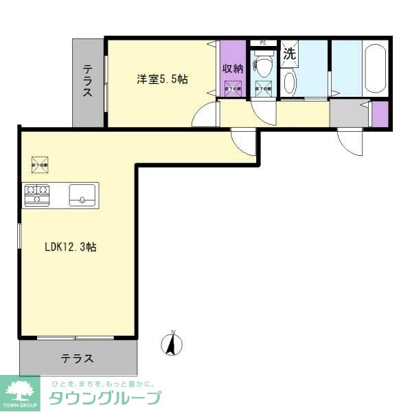 カントリーマム邦菊の物件間取画像