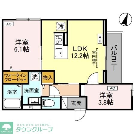 ノーブルパレス上木崎の物件間取画像