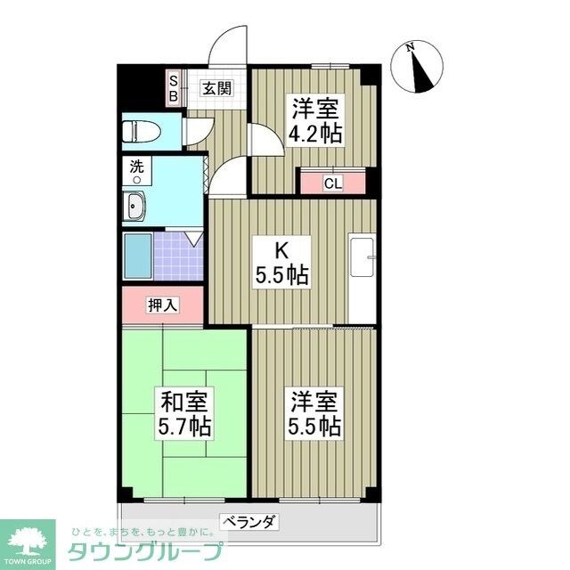 ホワイトパレス大宮の物件間取画像