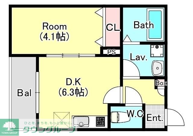 エステイトB西大宮の物件間取画像