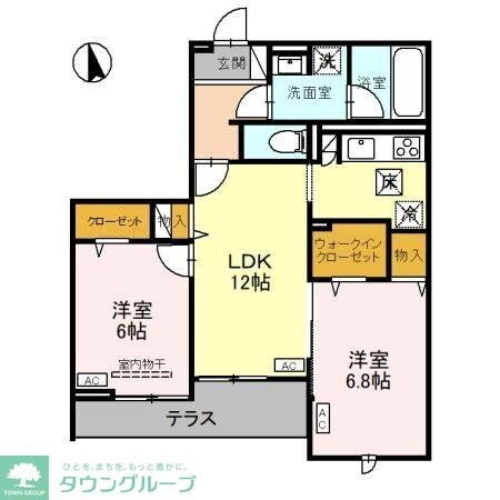 Residence Hillsの物件間取画像