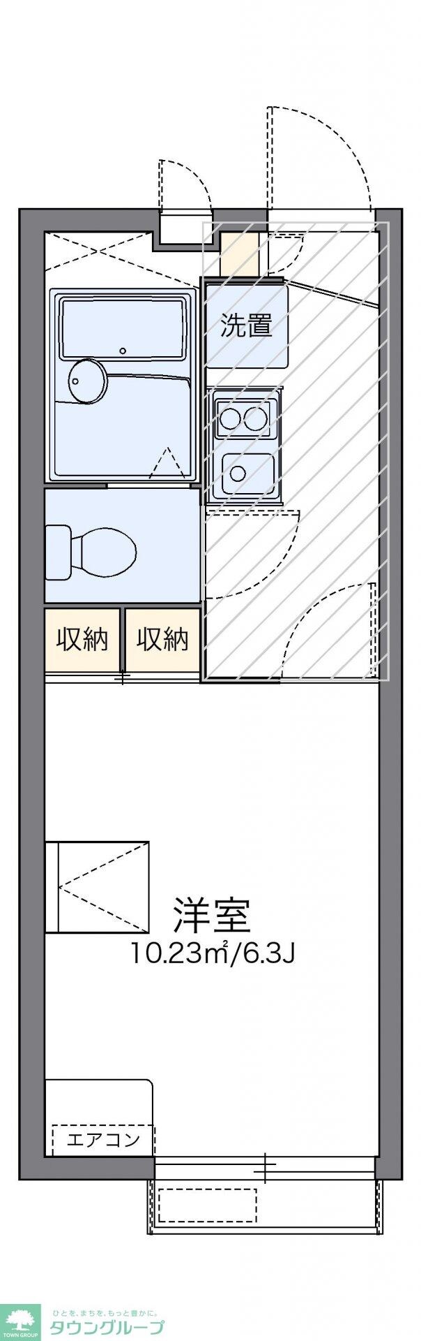 レオパレス若葉の物件間取画像