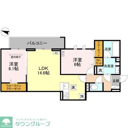 マルシェル館浦和美園の物件間取画像