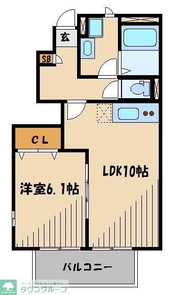 アムールセンタービレッジ2の物件間取画像