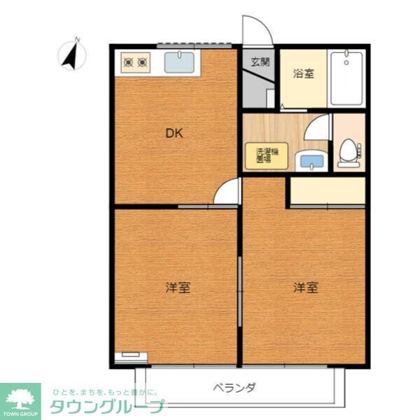 メルベーユIIの物件間取画像
