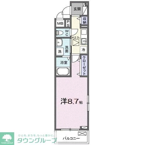 カンパニュールの物件間取画像