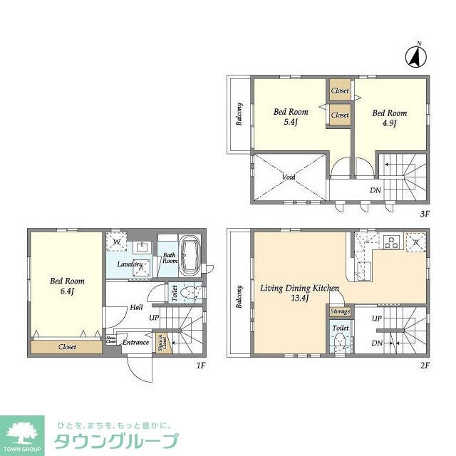 浦和戸建住宅3の物件間取画像