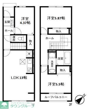 クレオールの物件間取画像