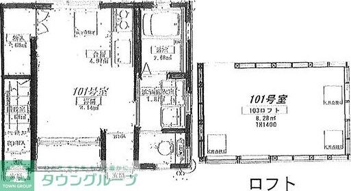 イニシオM&Iの物件間取画像