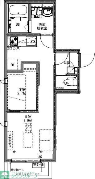KEIAI RESIDENCE 大和田IIの物件間取画像