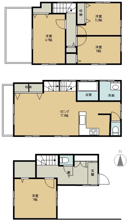Kolet南与野の物件間取画像