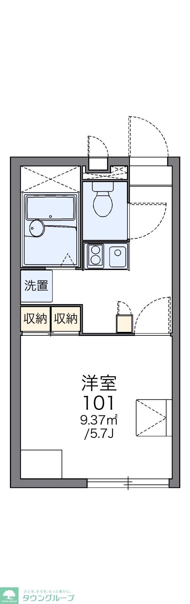 レオパレス彩の杜の物件間取画像