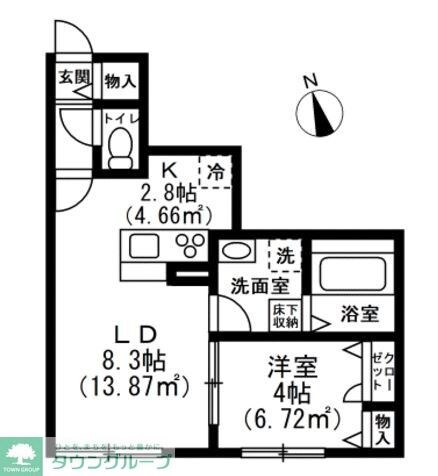 Camellia Houseの物件間取画像