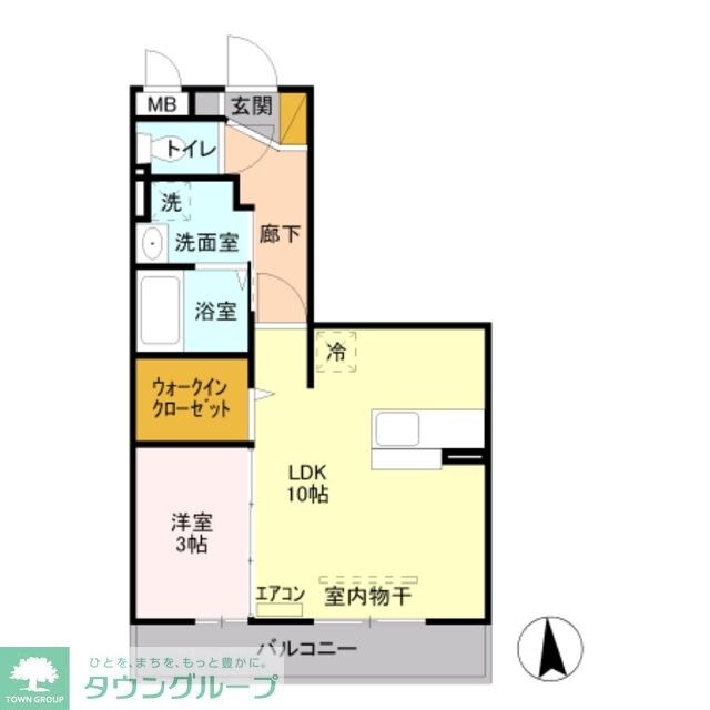 ルーヴル三橋 Aの物件間取画像