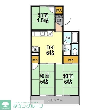 グランディオス久喜の物件間取画像