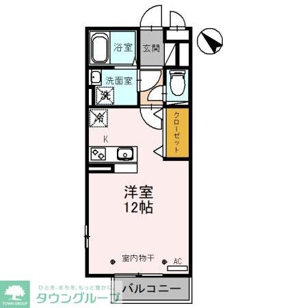 セジュール木本 Aの物件間取画像