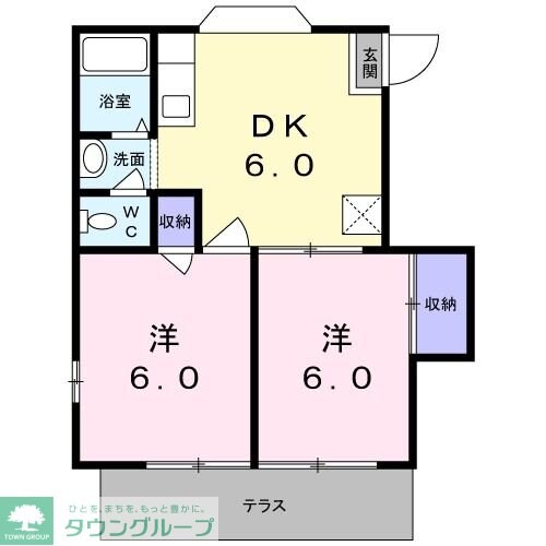 グレイスハイムAの物件間取画像