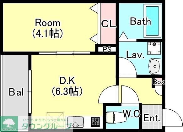 エステイトB西大宮の物件間取画像